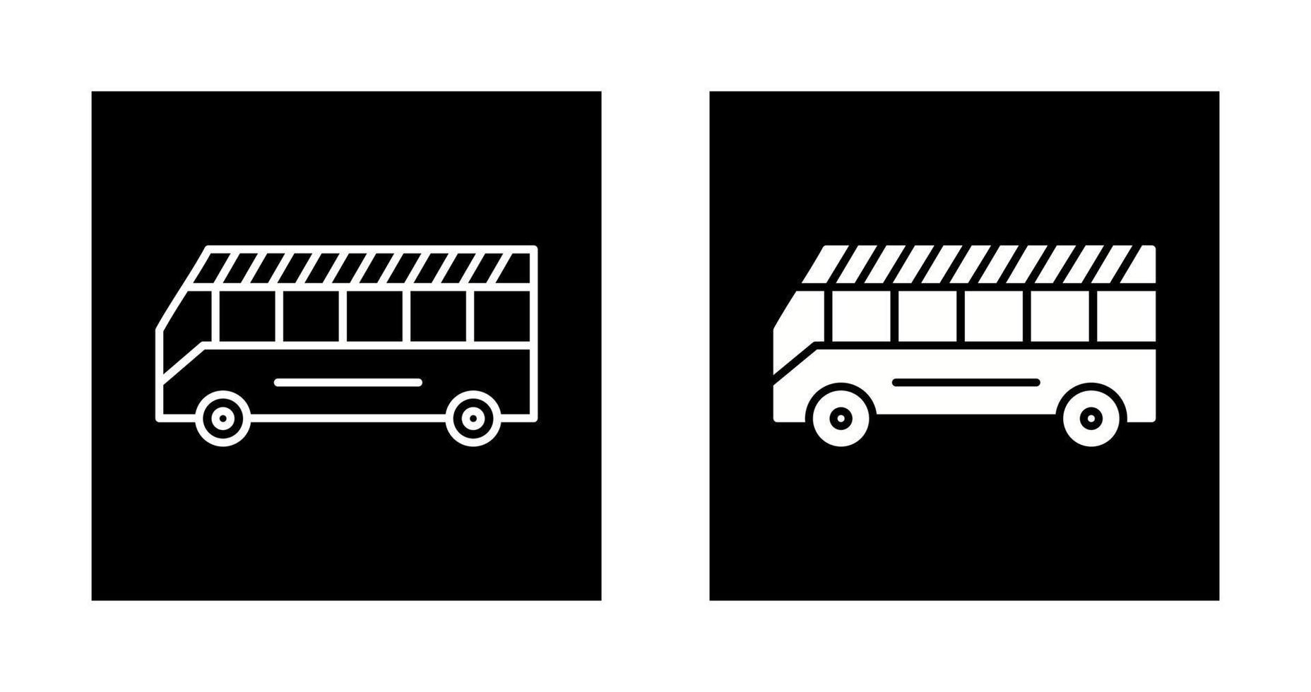 icono de vector de autobús escolar