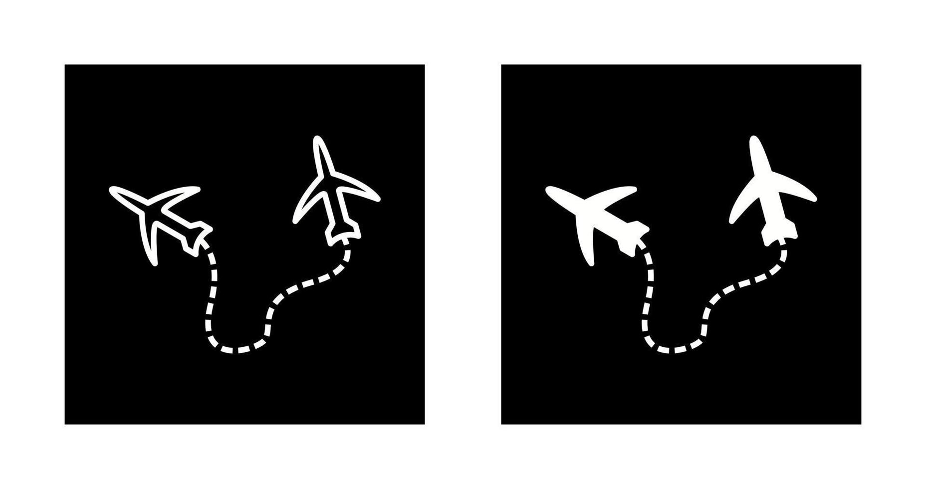 Round Travel Flights Vector Icon