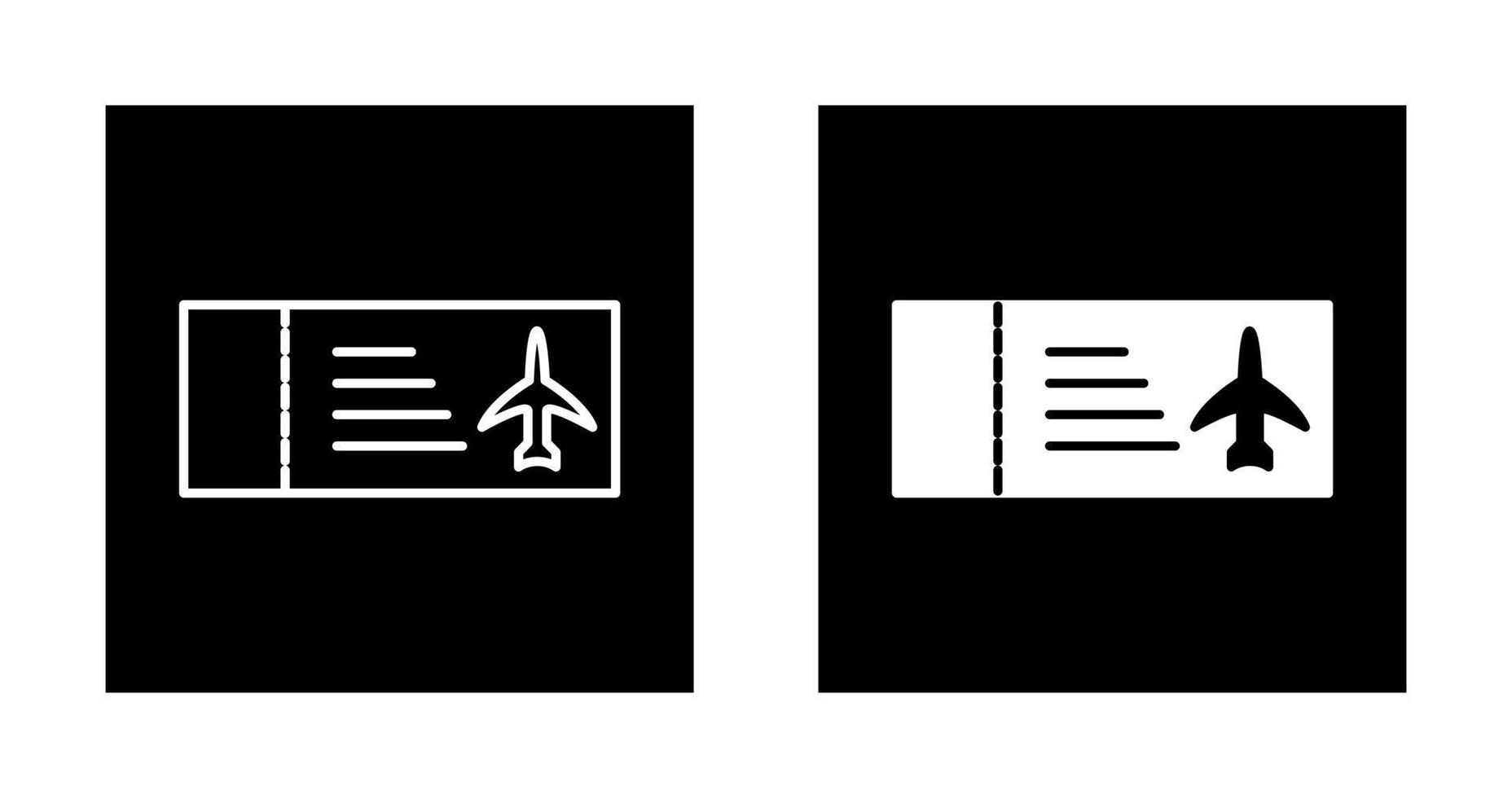 Plane Tickets Vector Icon