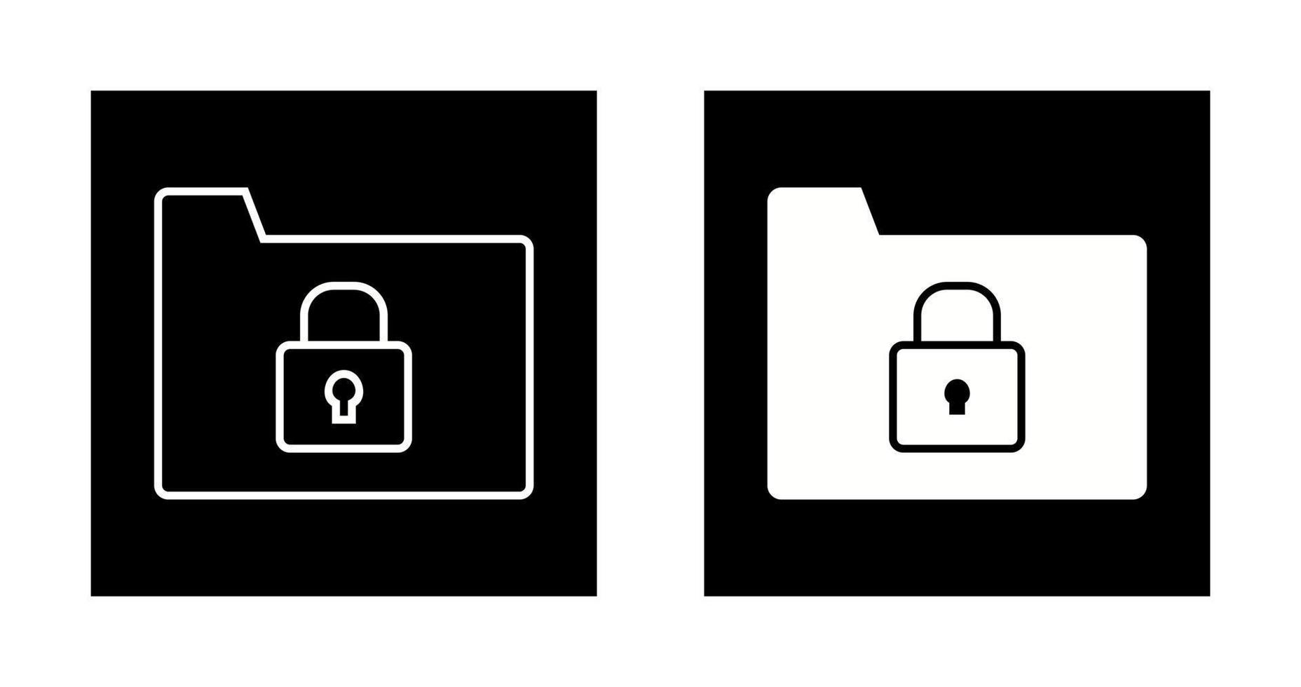 Secure Folder Vector Icon