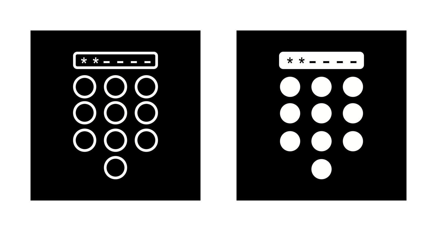 Passcode Lock Vector Icon