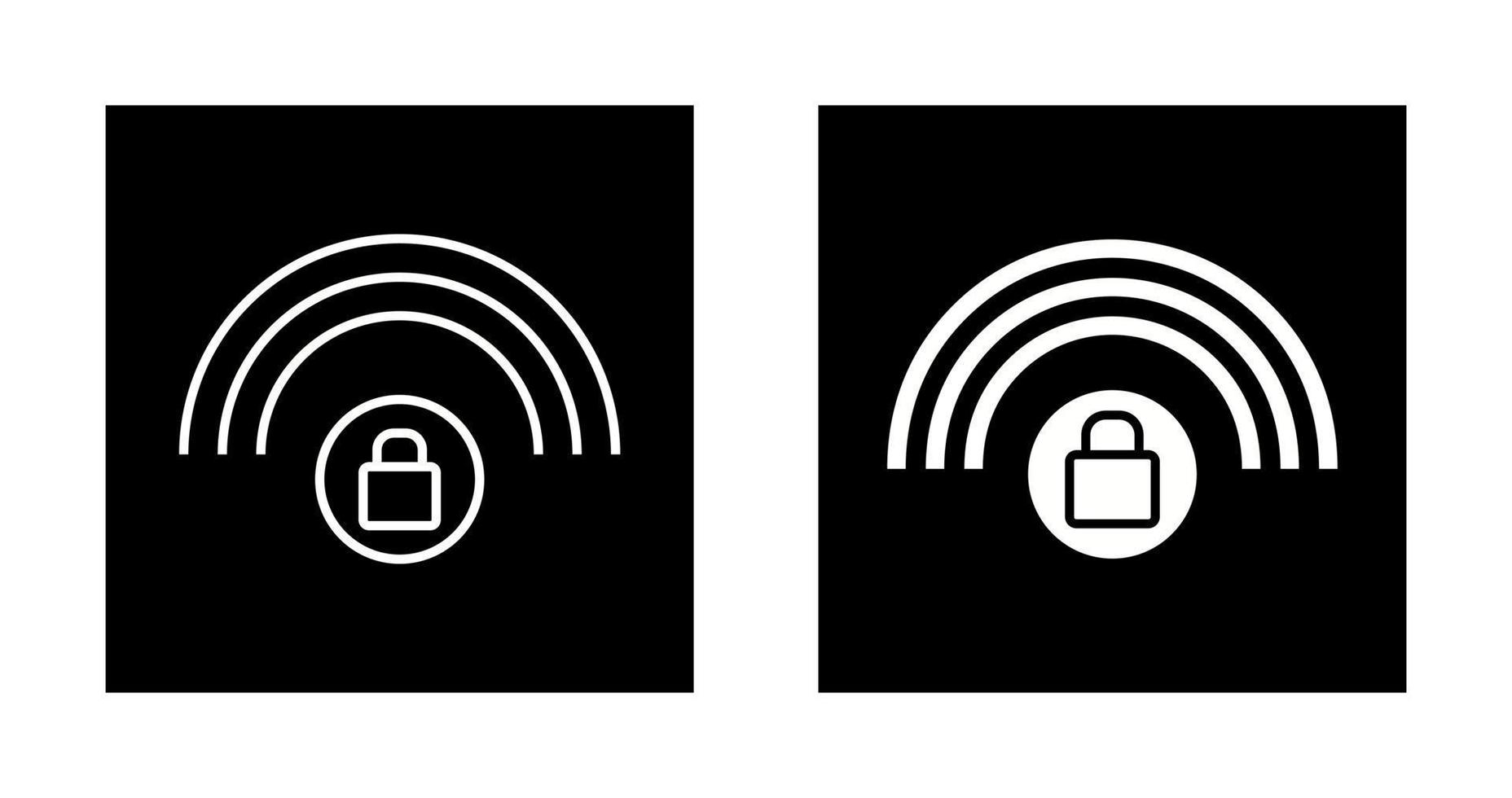 Protected Wifi Vector Icon