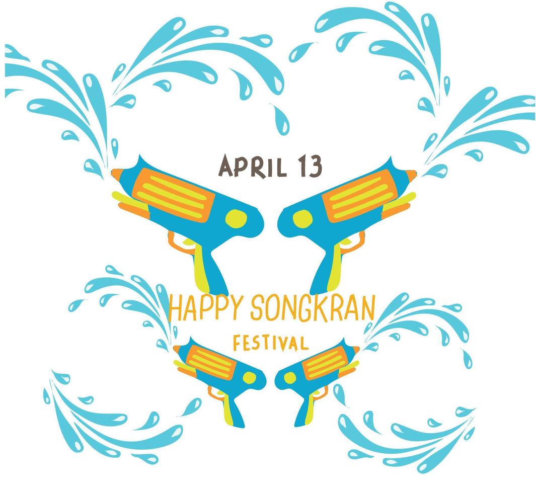 Songkran festival vector