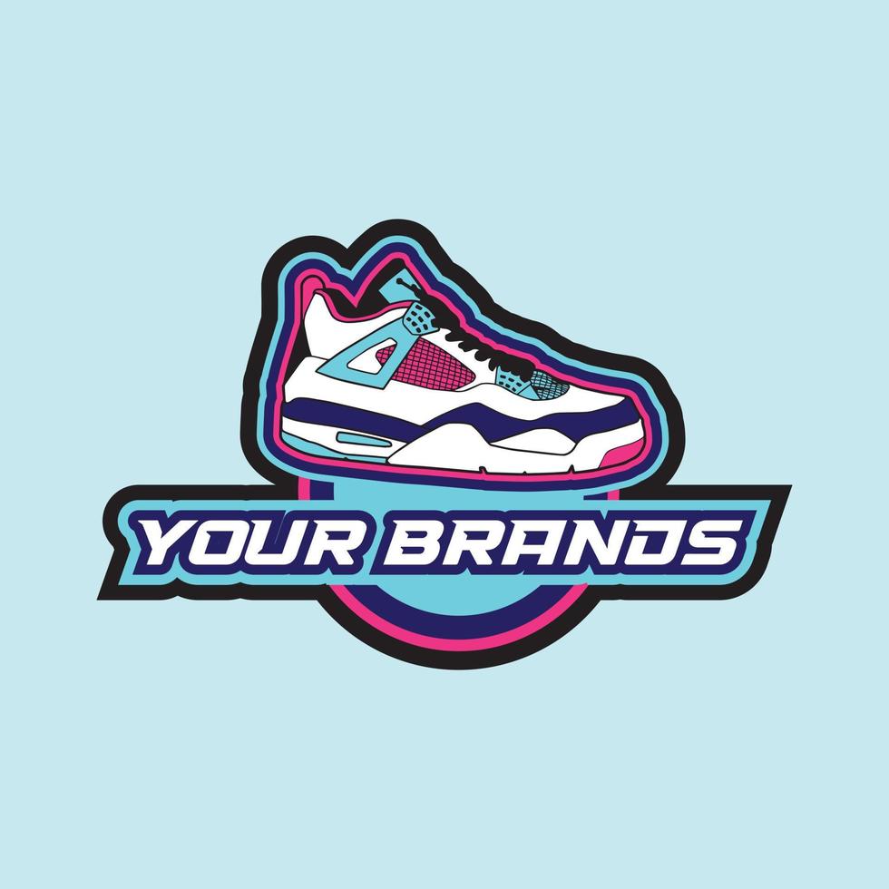 Sneaker Logo Cool vector
