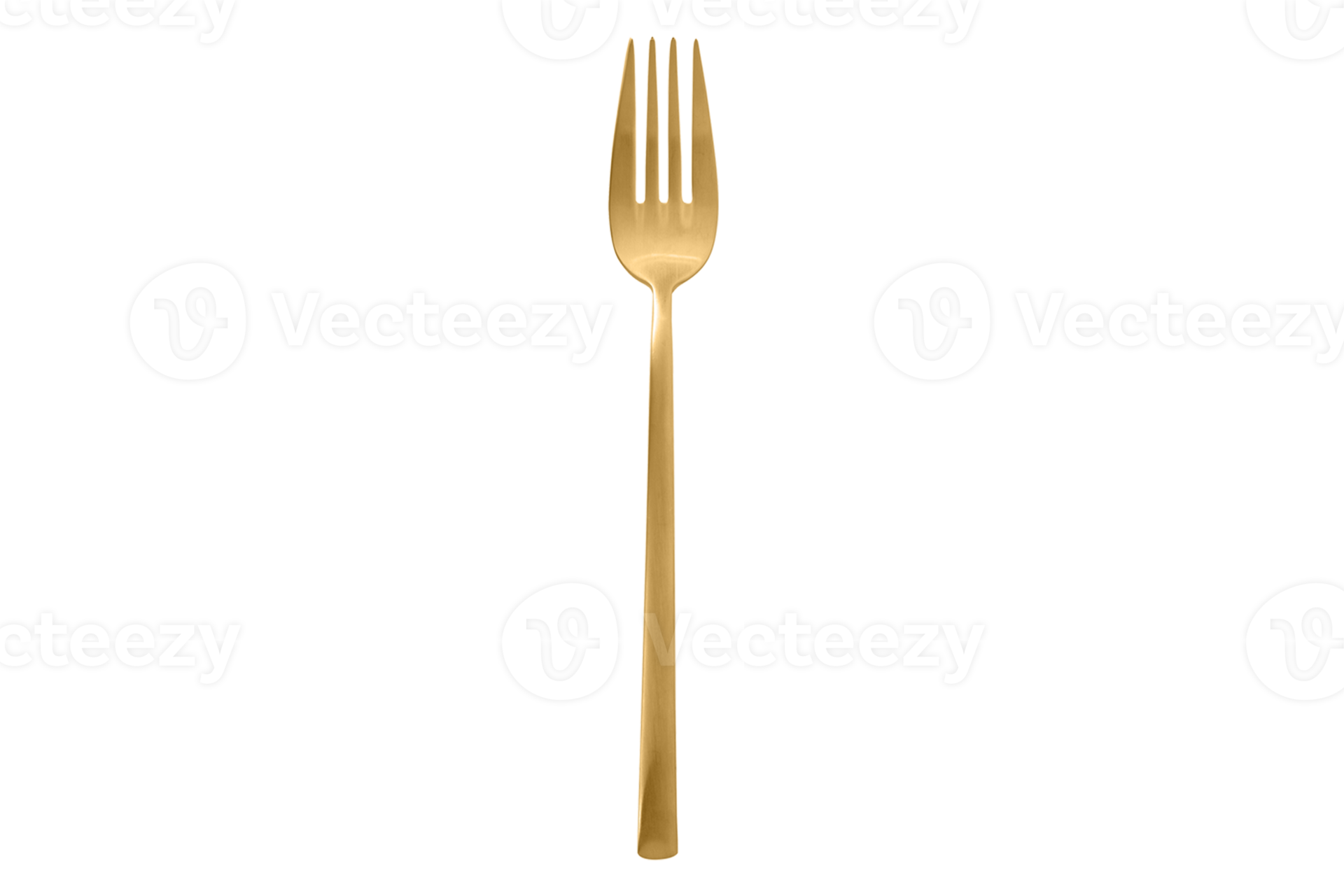 Gold fork isolated on a transparent background 22735471 PNG