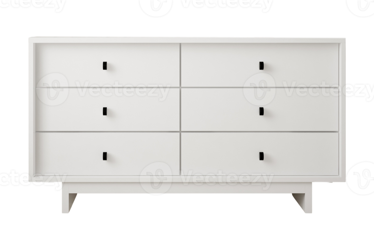 White storage cabinet isolated on a transparent background png