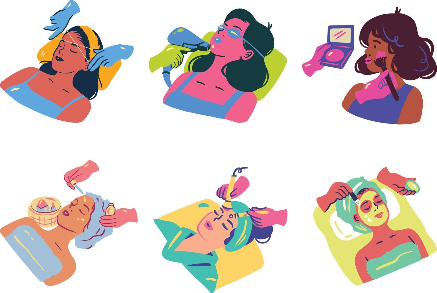 Beauty salon. Cosmetology, beauty salon. Vector illustration.