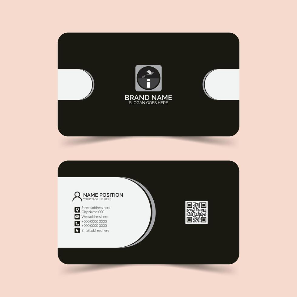 Modern business card layout. vector