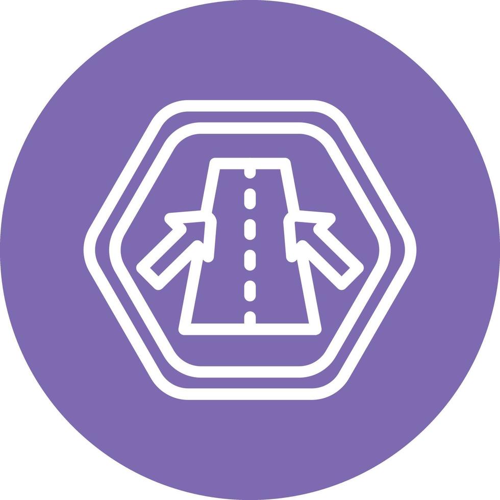 Keep In Lane Vector Icon Design