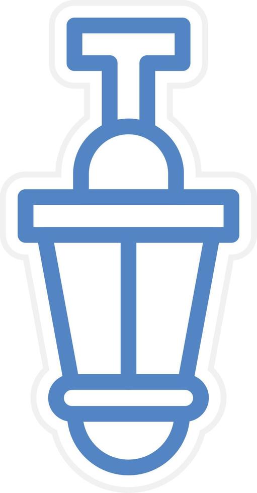 Hang Lamp Vector Icon Style