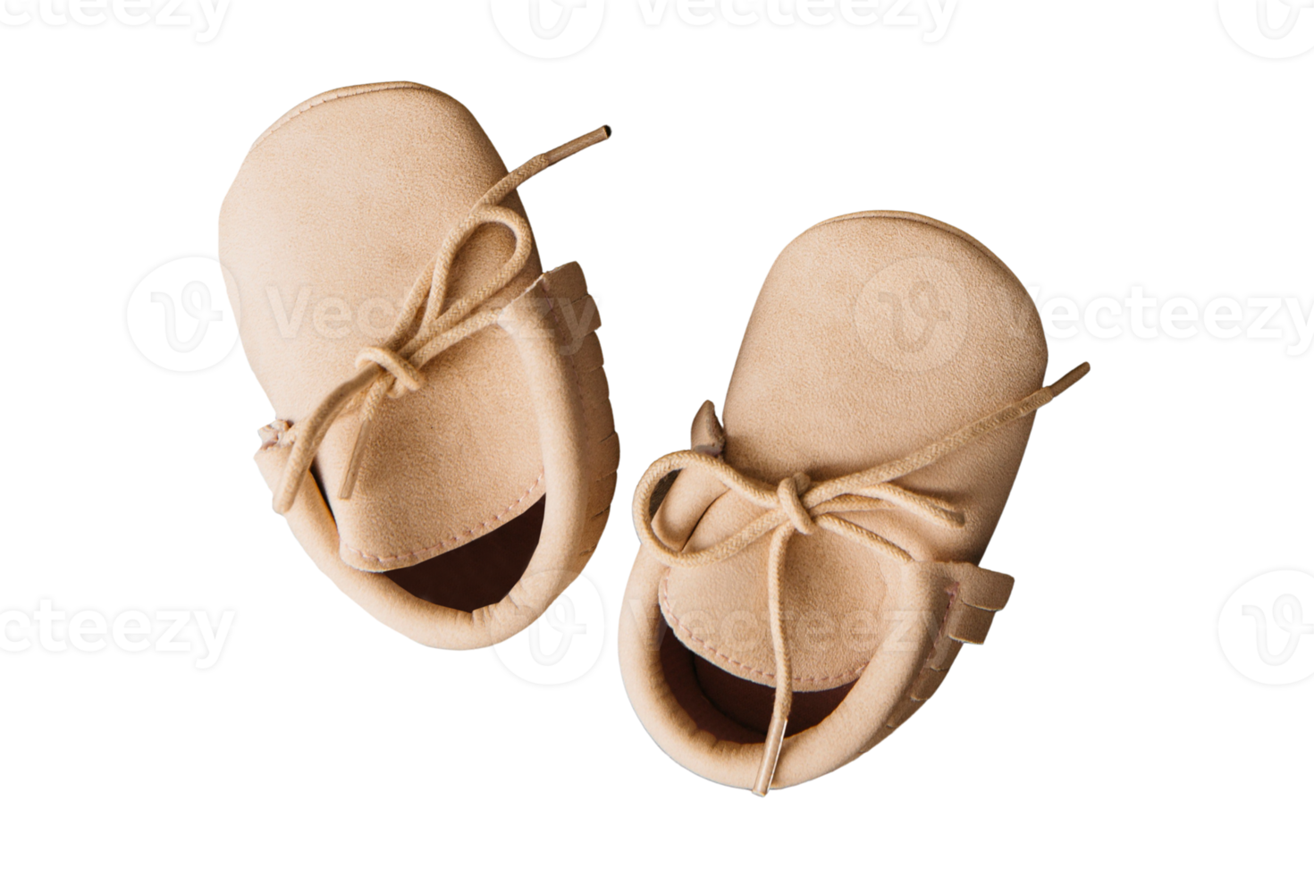 beige baby schoenen geïsoleerd Aan een transparant achtergrond png