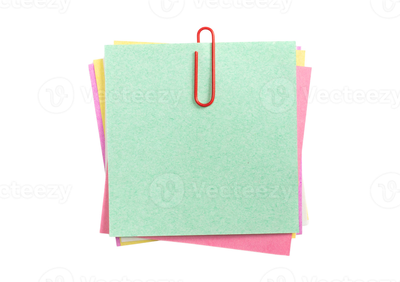 Paper notes isolated on a transparent background png