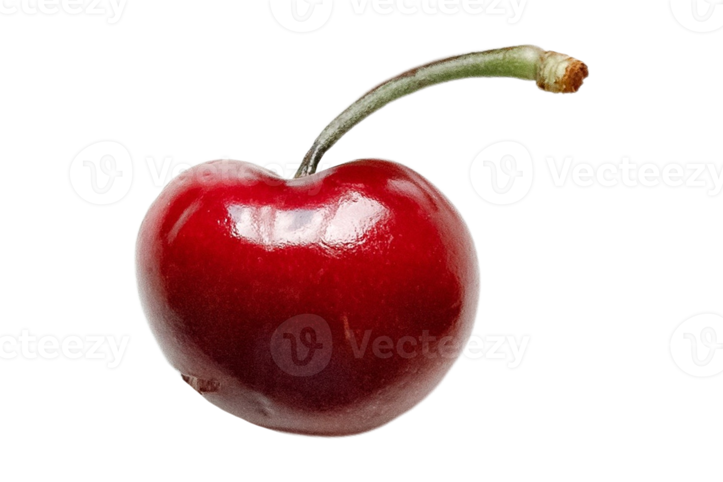 Red cherry isolated on a transparent background png