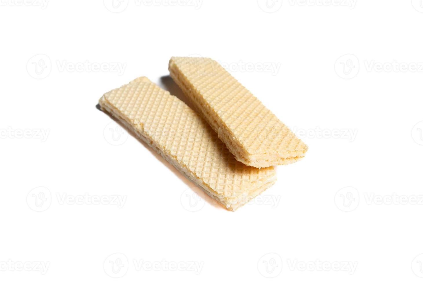 Cracked wafers isolated on white background, after some edits. photo