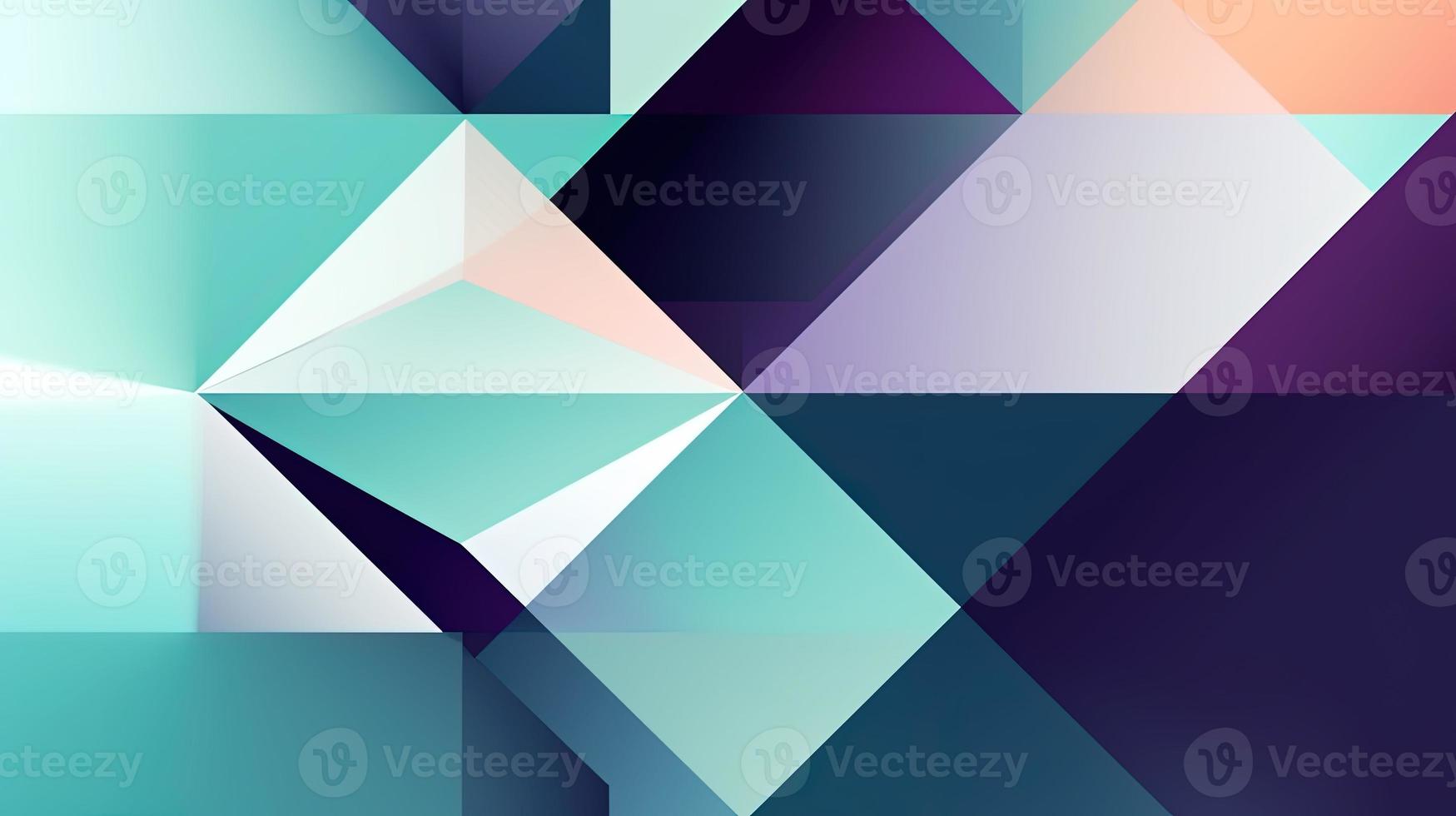 Abstract geometric background with colorful triangles photo