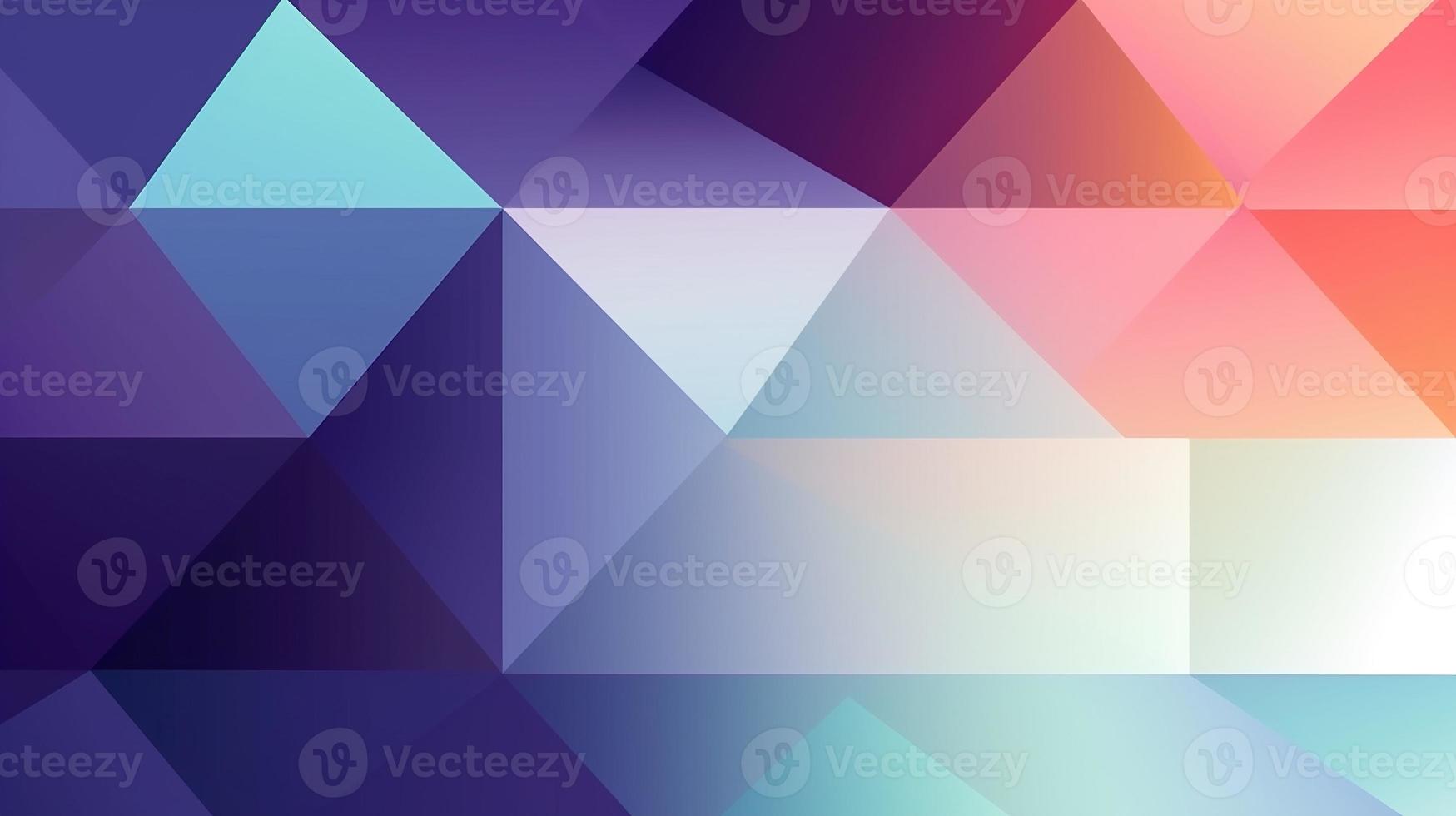 Abstract geometric background with colorful triangles photo