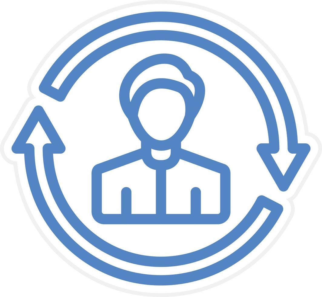 Returning Visitor Vector Icon Style