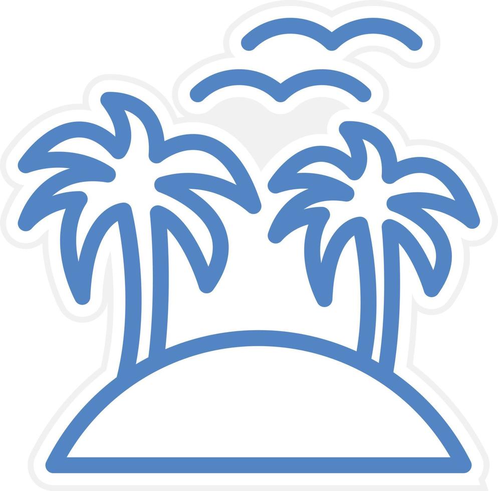 Island Vector Icon Style
