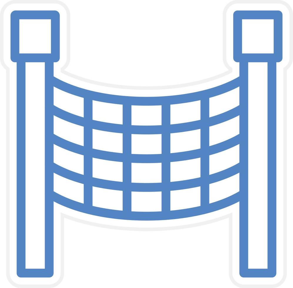 Volleyball Net Vector Icon Style