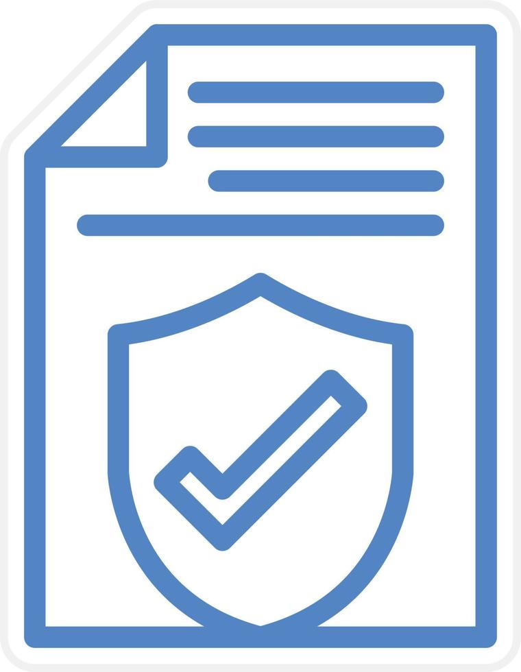 Legal Document Vector Icon Style