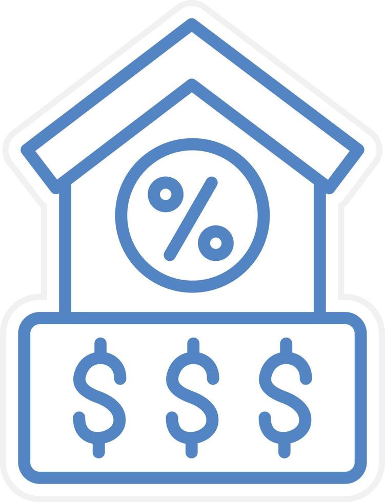 House Loan Vector Icon Style