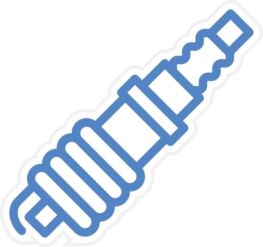 Spark Plug Vector Icon Style