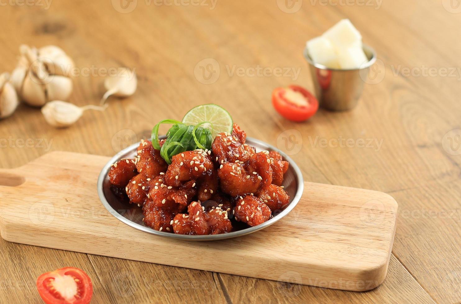 Yangnyeom Chicken, Korean Spicy Sweet and Sour Chicken photo