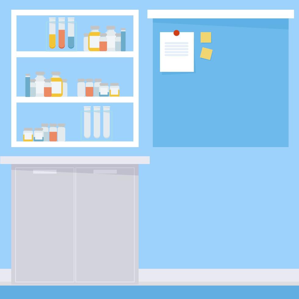 Background of a veterinary clinic room without people vector