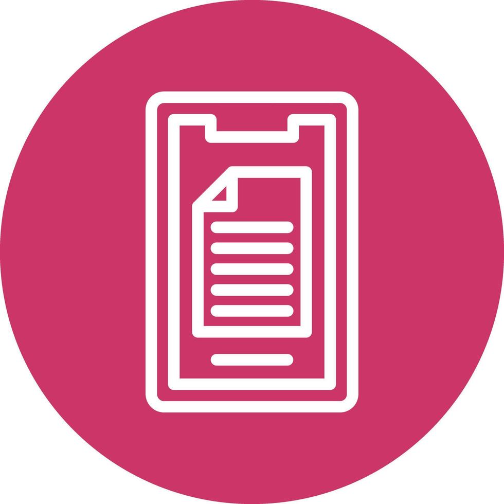 Mobile Note Vector Icon Design