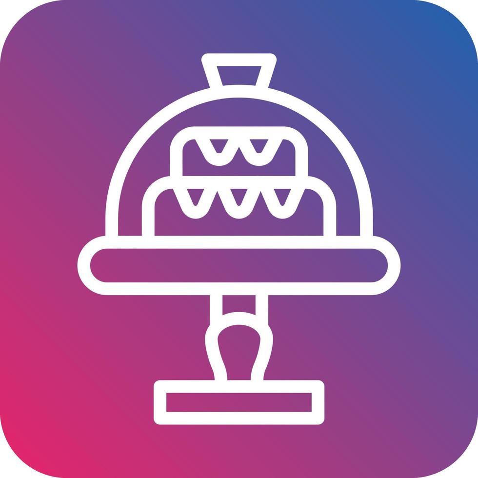 Cake Dome Vector Icon Design