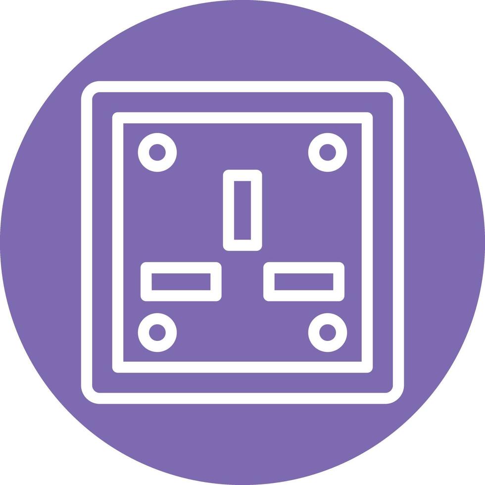 Wall Socket Vector Icon Design