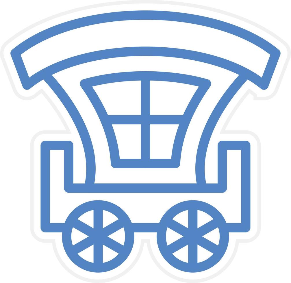 Carriage Vector Icon Style