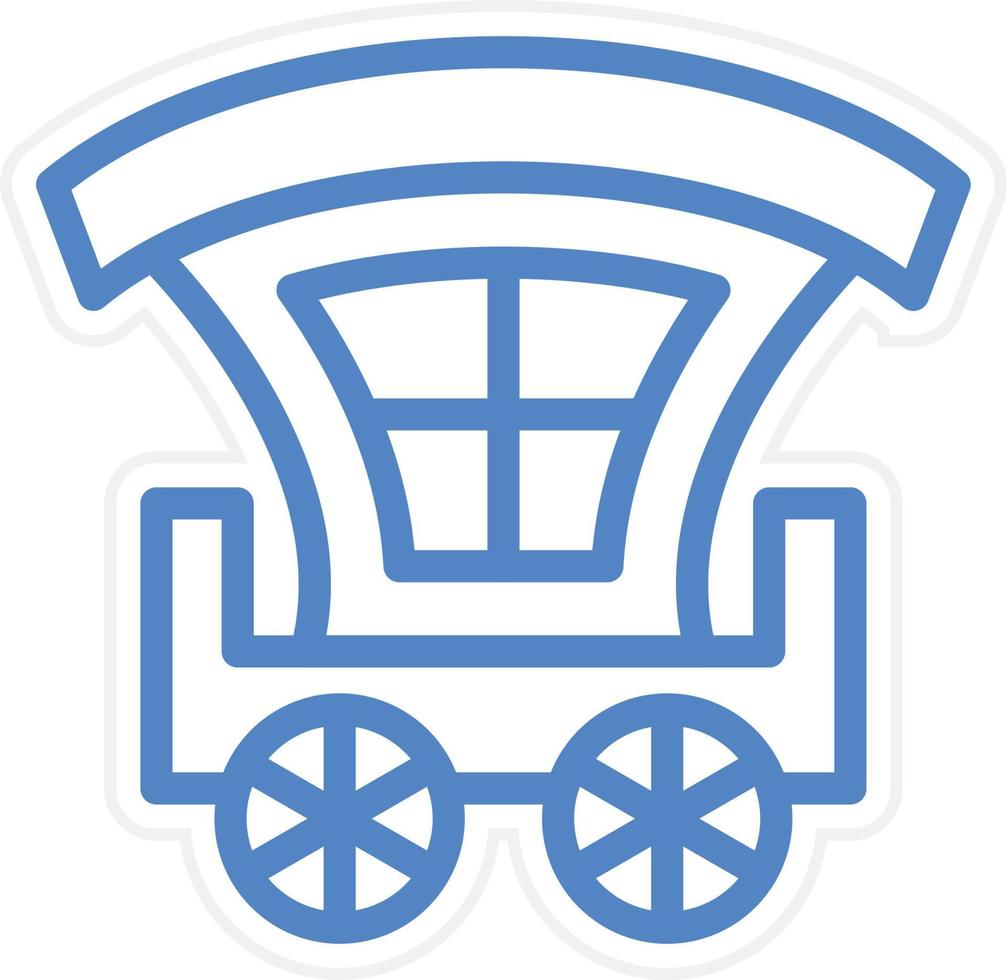 Carriage Vector Icon Style