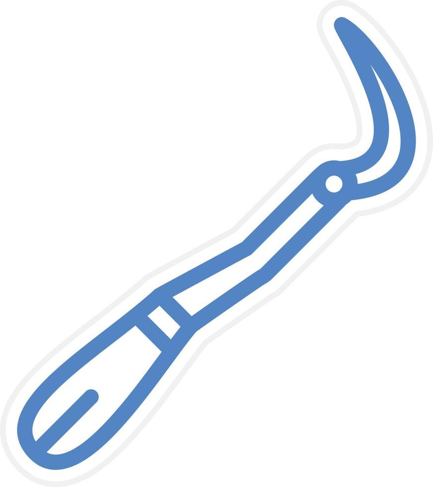 Dental Probe Vector Icon Style