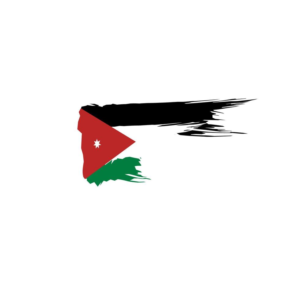 Jordan flag icon, illustration of national flag design with elegance concept, perfect for independence design vector