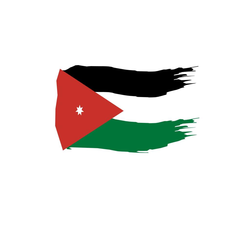 Jordan flag icon, illustration of national flag design with elegance concept, perfect for independence design vector