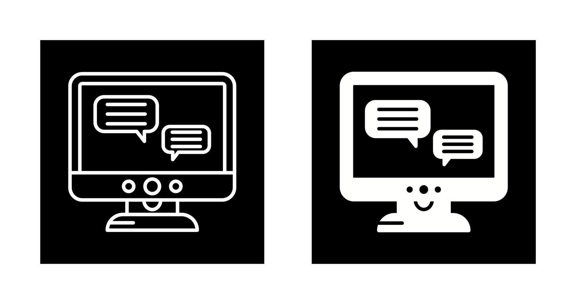 Chat Lcd Vector Icon