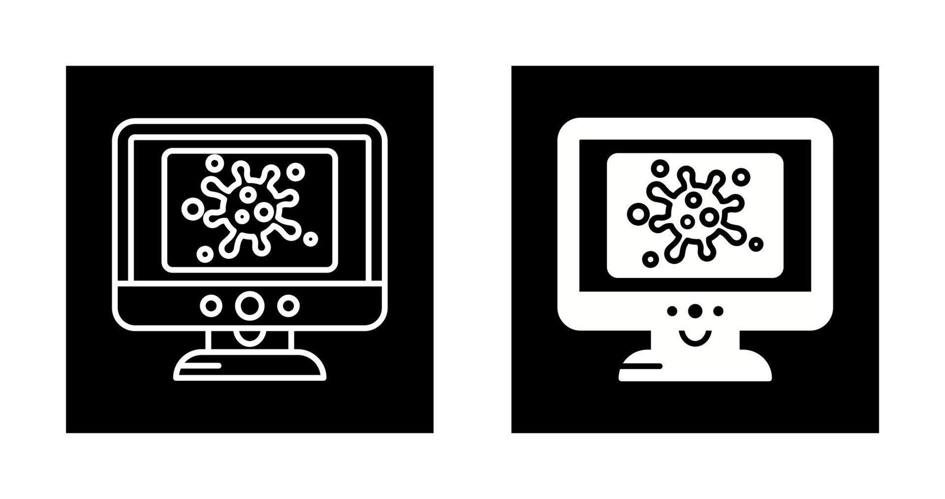 Virus Lcd Vector Icon