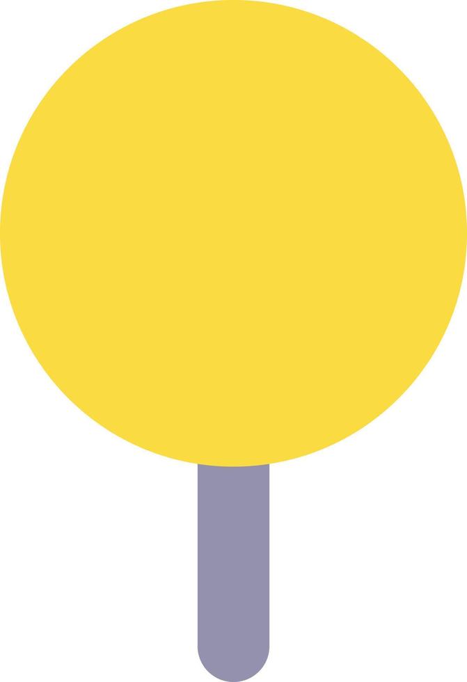 Round pushpin flat color ui icon. Identifying location on map. Route planning. Organize digital notes. Simple filled element for mobile app. Colorful solid pictogram. Vector isolated RGB illustration