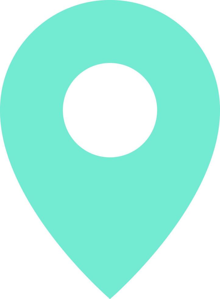 Location pin flat color ui icon. Saving spot on map. Finding direction, place. Search for destination. Simple filled element for mobile app. Colorful solid pictogram. Vector isolated RGB illustration