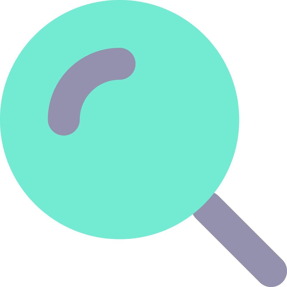 Magnifying glass flat color ui icon. Enlarging screen. Search tool. Zoom in text. Magnification option. Simple filled element for mobile app. Colorful solid pictogram. Vector isolated RGB illustration
