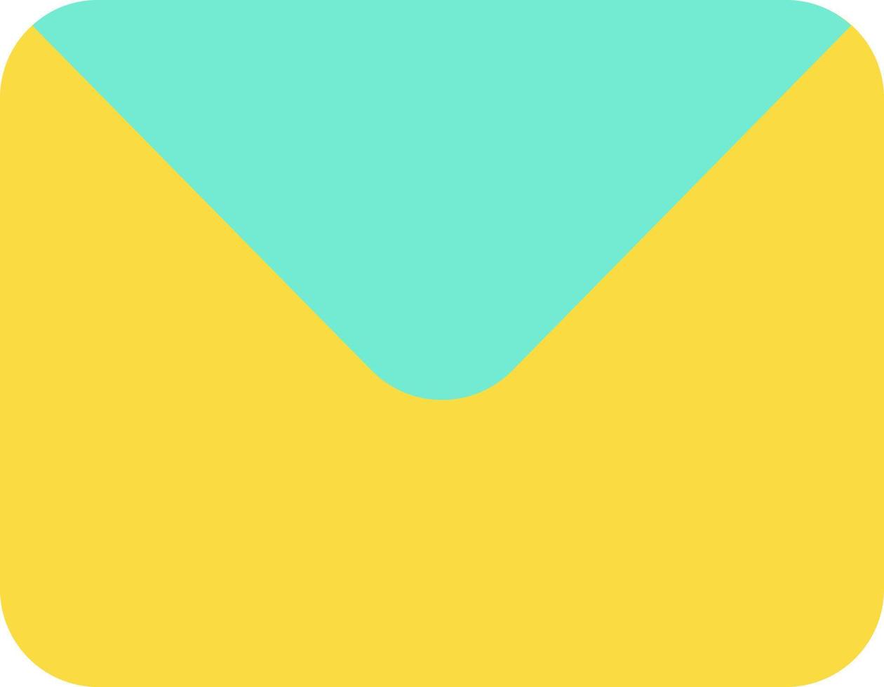 Unread message flat color ui icon. Text messaging service. Communication app. Email notification. Simple filled element for mobile app. Colorful solid pictogram. Vector isolated RGB illustration