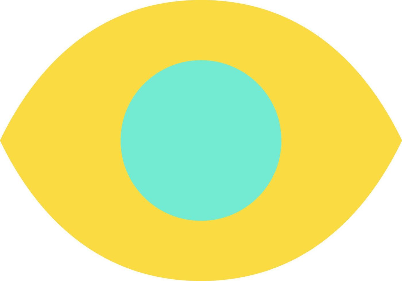 Seen flat color ui icon. Recently viewed. Wide opened eye. Reading status. Access to information. Simple filled element for mobile app. Colorful solid pictogram. Vector isolated RGB illustration