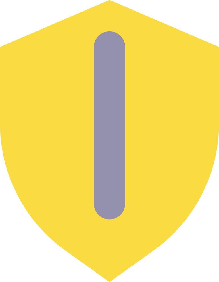 Security shield flat color ui icon. Under protection. Antivirus software. Providing cybersecurity. Simple filled element for mobile app. Colorful solid pictogram. Vector isolated RGB illustration