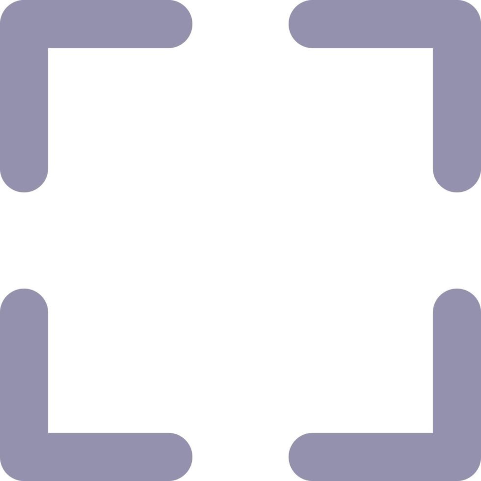 Full screen flat color ui icon. Video player bar. Media control. Changing display resolution. Enlarge. Simple filled element for mobile app. Colorful solid pictogram. Vector isolated RGB illustration