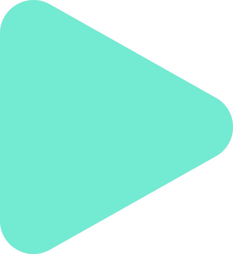 Play button flat color ui icon. Music player bar. Playing multimedia file. Playback. Watching video. Simple filled element for mobile app. Colorful solid pictogram. Vector isolated RGB illustration