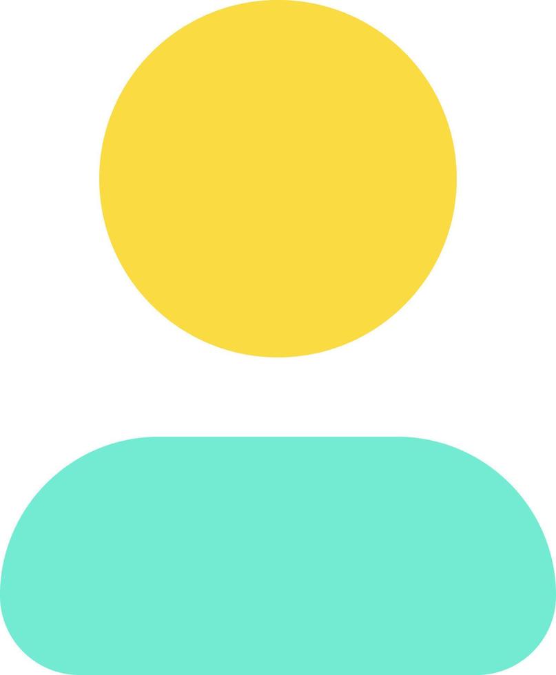 Contact flat color ui icon. Address book management. Profile page. User name and phone number. Simple filled element for mobile app. Colorful solid pictogram. Vector isolated RGB illustration