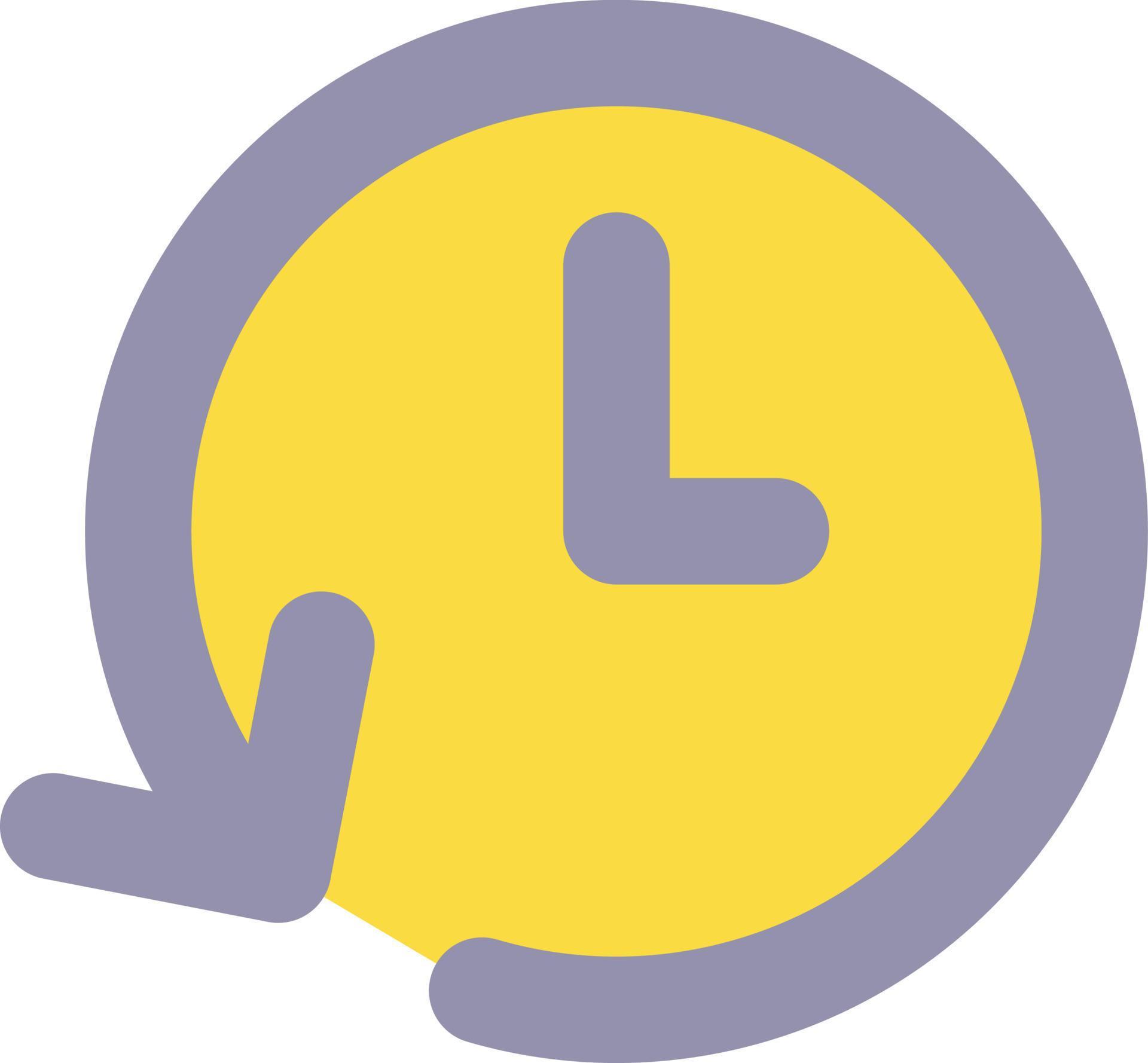 Period of time flat color ui icon. Project duration. Alarm clock