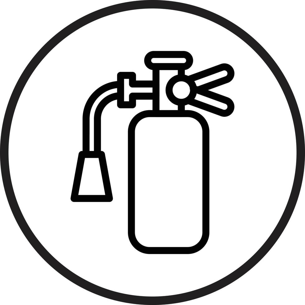 Fire Extinguisher Vector Icon Style