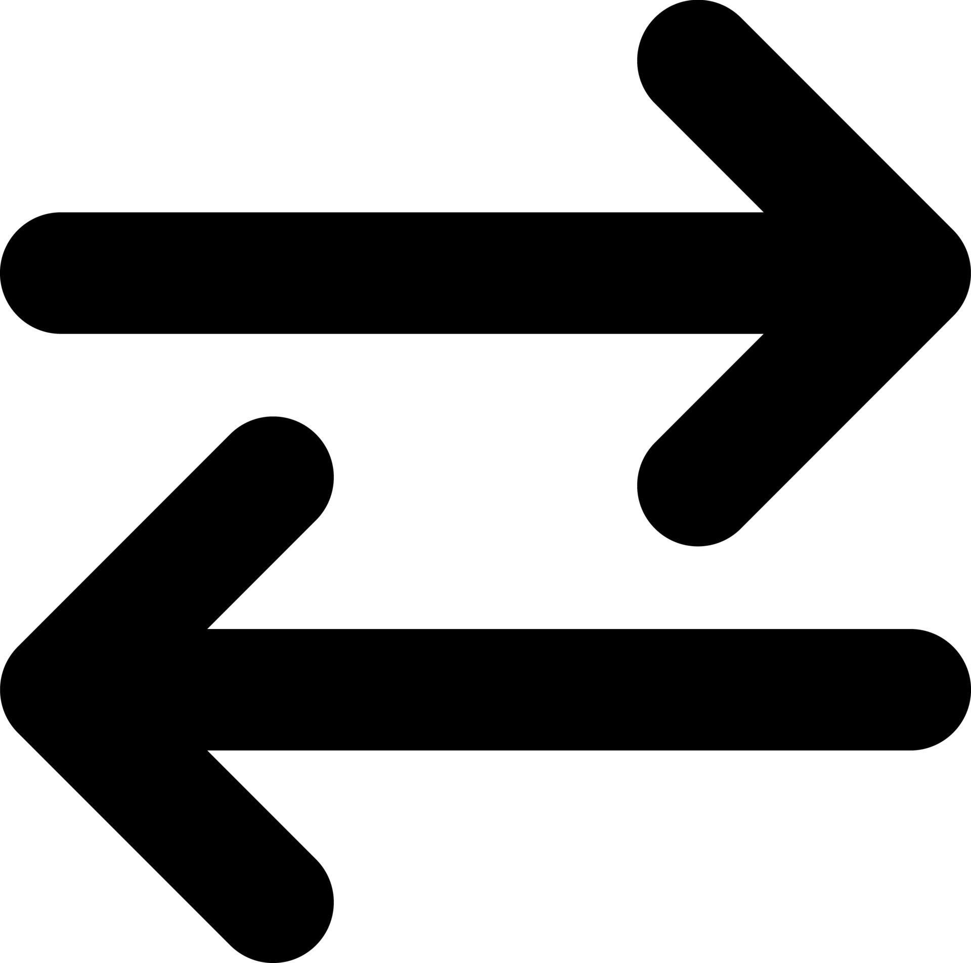 Two arrows black glyph ui icon transaction symbol left and right